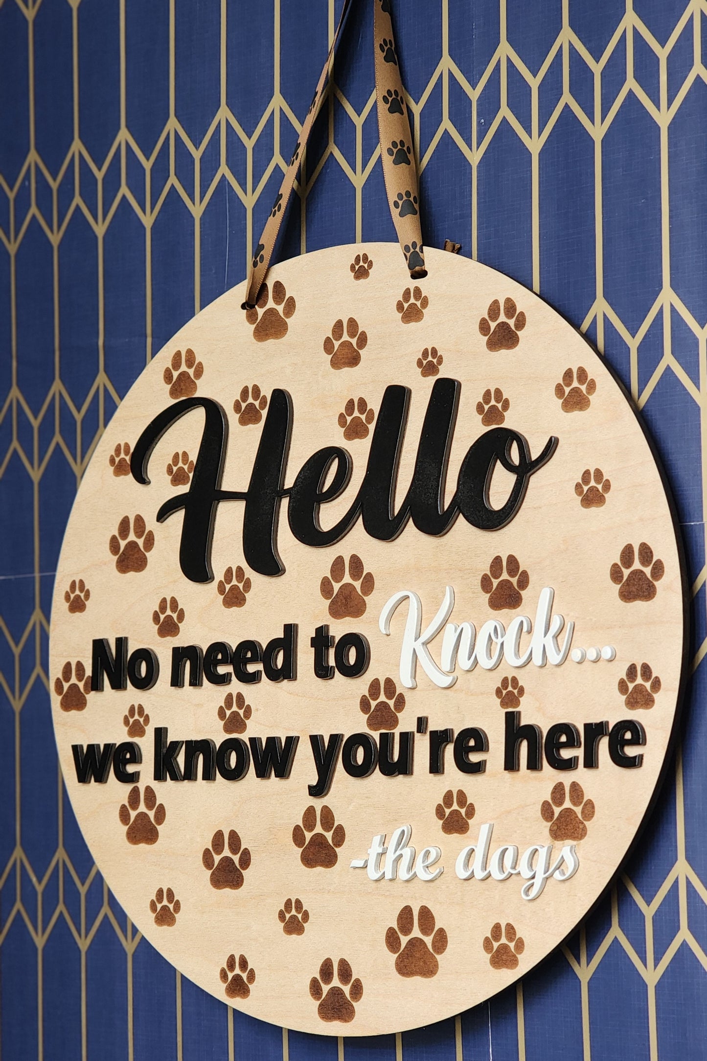 Wooden Door Sign