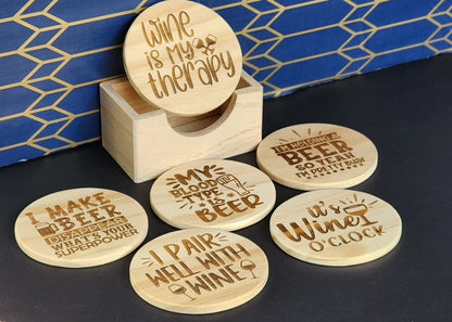 Coasters with Holder