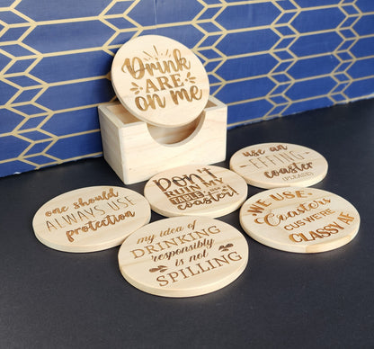 Coasters with Holder