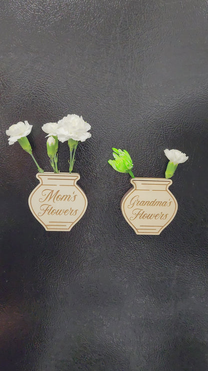 Magnet flower vase